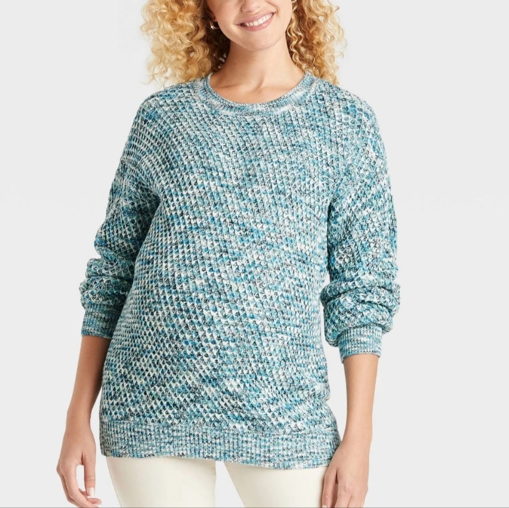 NWT Isabel Maternity Size Medium and XL Blue Sweater